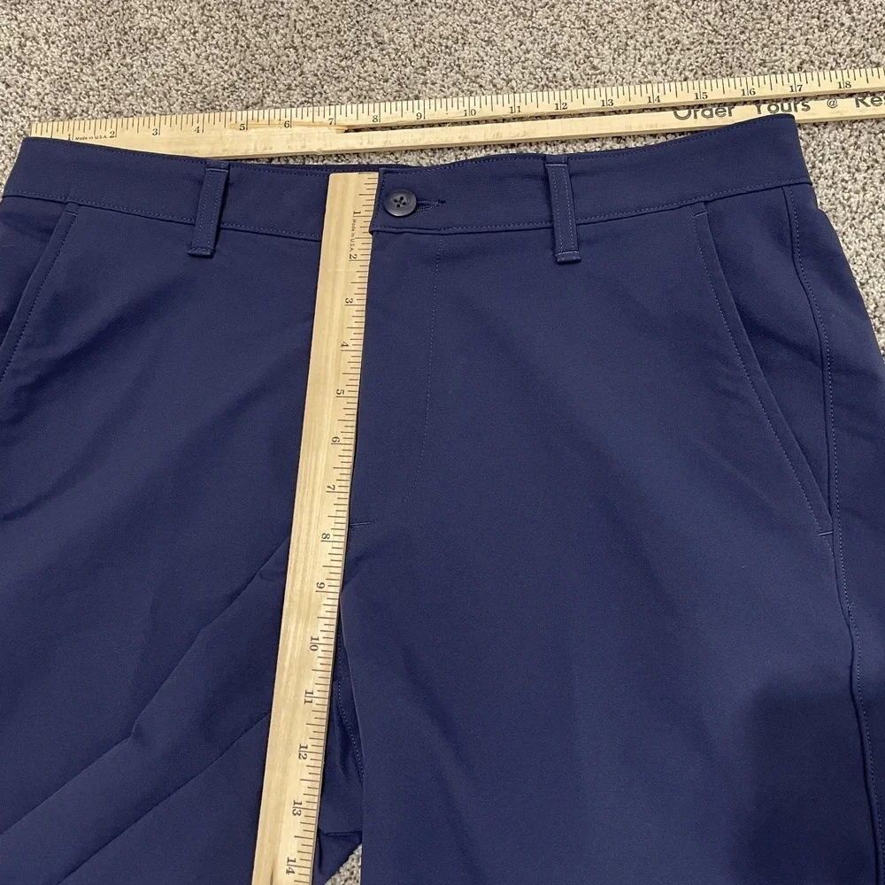 Under Armour Shorts Mens 34 Match Play Golf Elastic Waist Navy Blue Performance - Picture 2 of 7